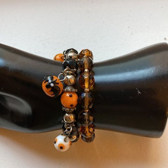Autumn Stretch Bracelets Set of 2. - Picture 1 of 8
